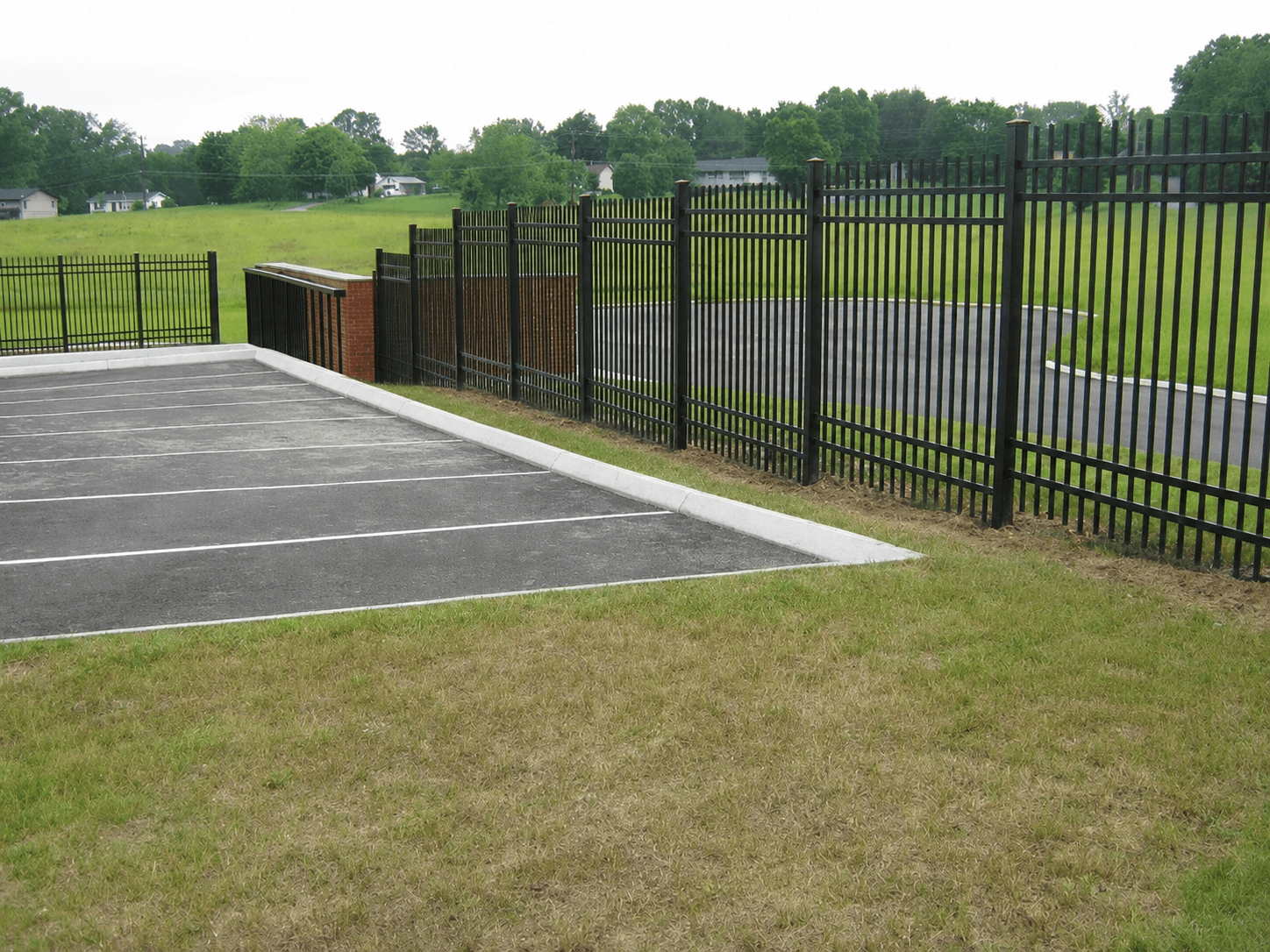 Ornamental Steel Parking Lot Enclosure