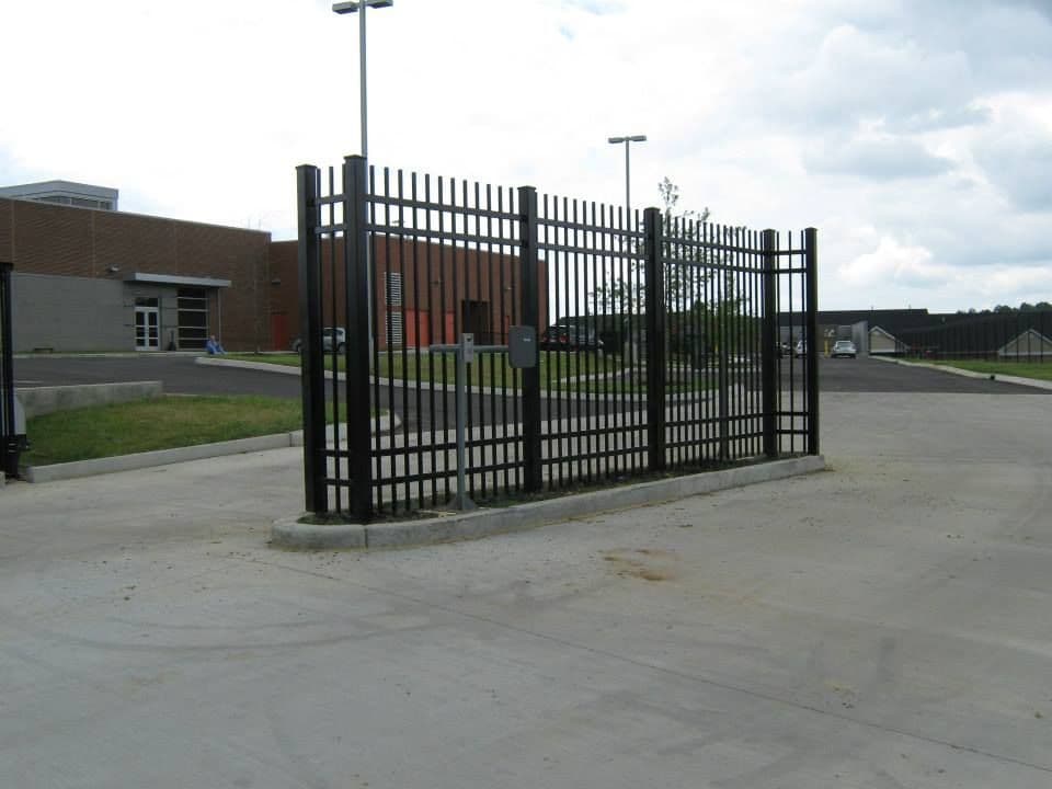 Ornamental Steel Security Slide Gate