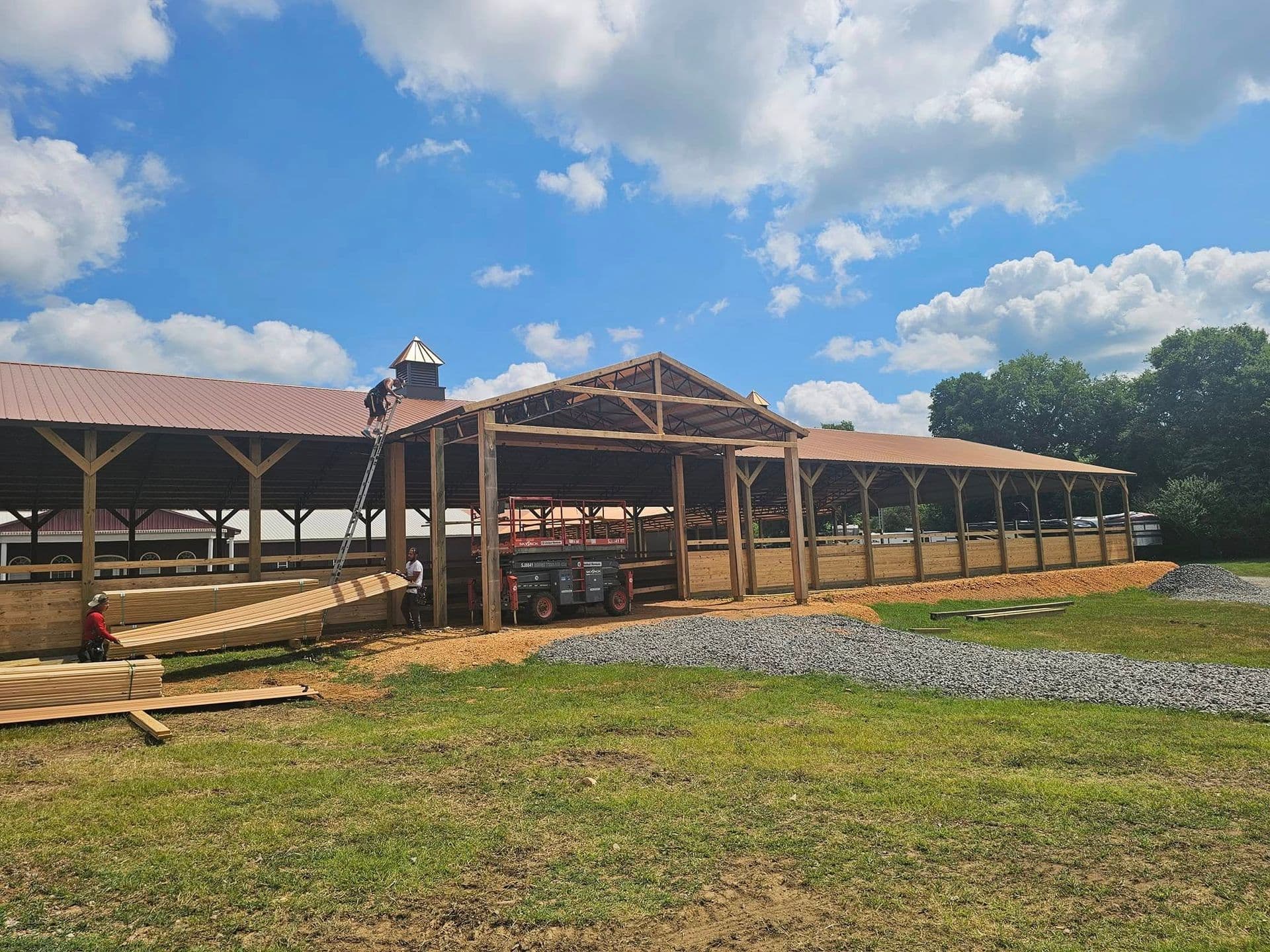 Barn Construction Sands Fence 1920w