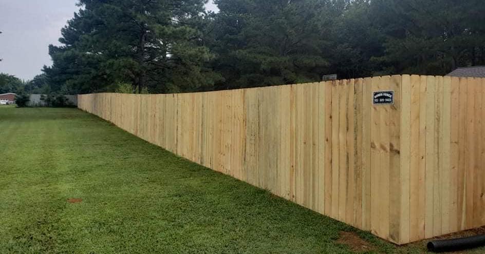 Wood Privacy Lawn